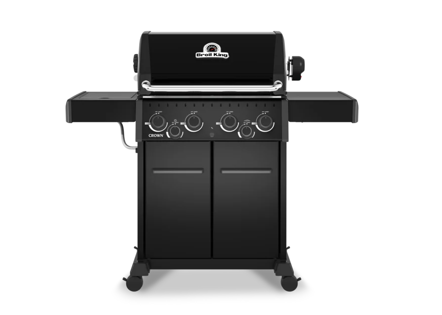 Barbacoa de gas Broil King Crown 490 Shadow Edition en color negro mate con 4 quemadores