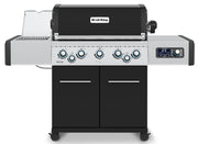 Barbacoa de gas Broil King Regal Q 590 IR con acabado en porcelana negra y 5 quemadores