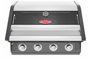 Barbacoa de gas empotrable BeefEater Signature 1600E 4B con 4 quemadores y ventana de visualización en la tapa