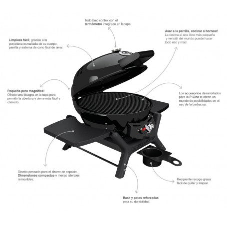 MINICHEF P-420 G NEGRA - Outdoorchef