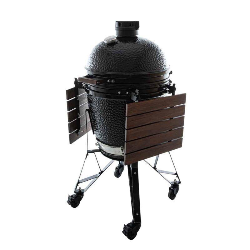 Barbacoa de diseño industrial The Bastard Urban Medium, perfecta para asar, hornear y ahumar en jardines pequeños.