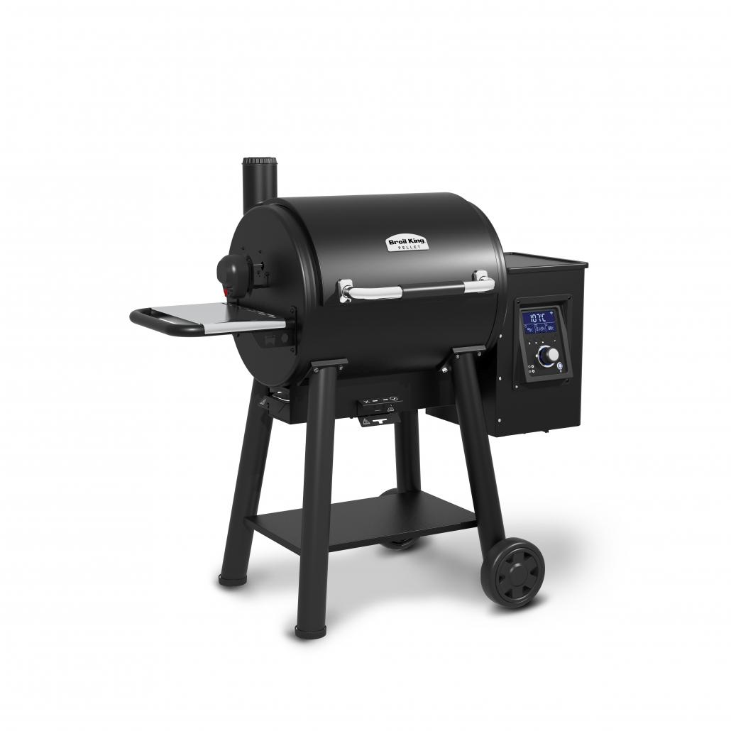 Barbacoa de pellets Broil King Regal Pellet 400 con control de temperatura digital y diseño de ahumador profesional