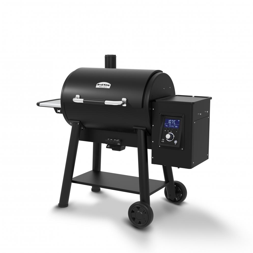 Barbacoa de pellets Broil King Regal Pellet 500 con cuerpo de acero grueso y diseño de ahumador profesional