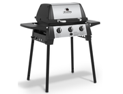 Barbacoa de gas portátil Broil King Porta-Chef 320 con 3 quemadores y estantes laterales, ideal para camping y viajes