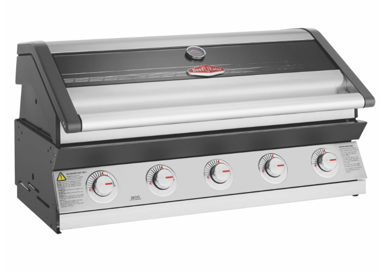 Barbacoa encastrable BeefEater 1600S de 5 quemadores en acero inoxidable para proyectos de cocinas de exterior profesionales