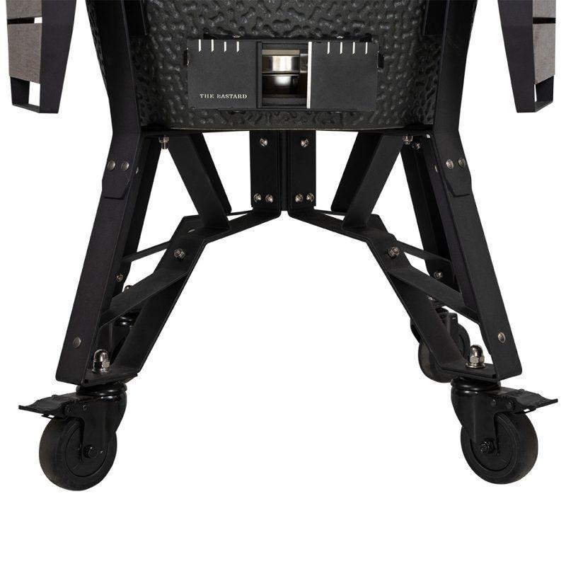 Estructura de carro de acero galvanizado con ruedas industriales de alto rendimiento para Kamado VX