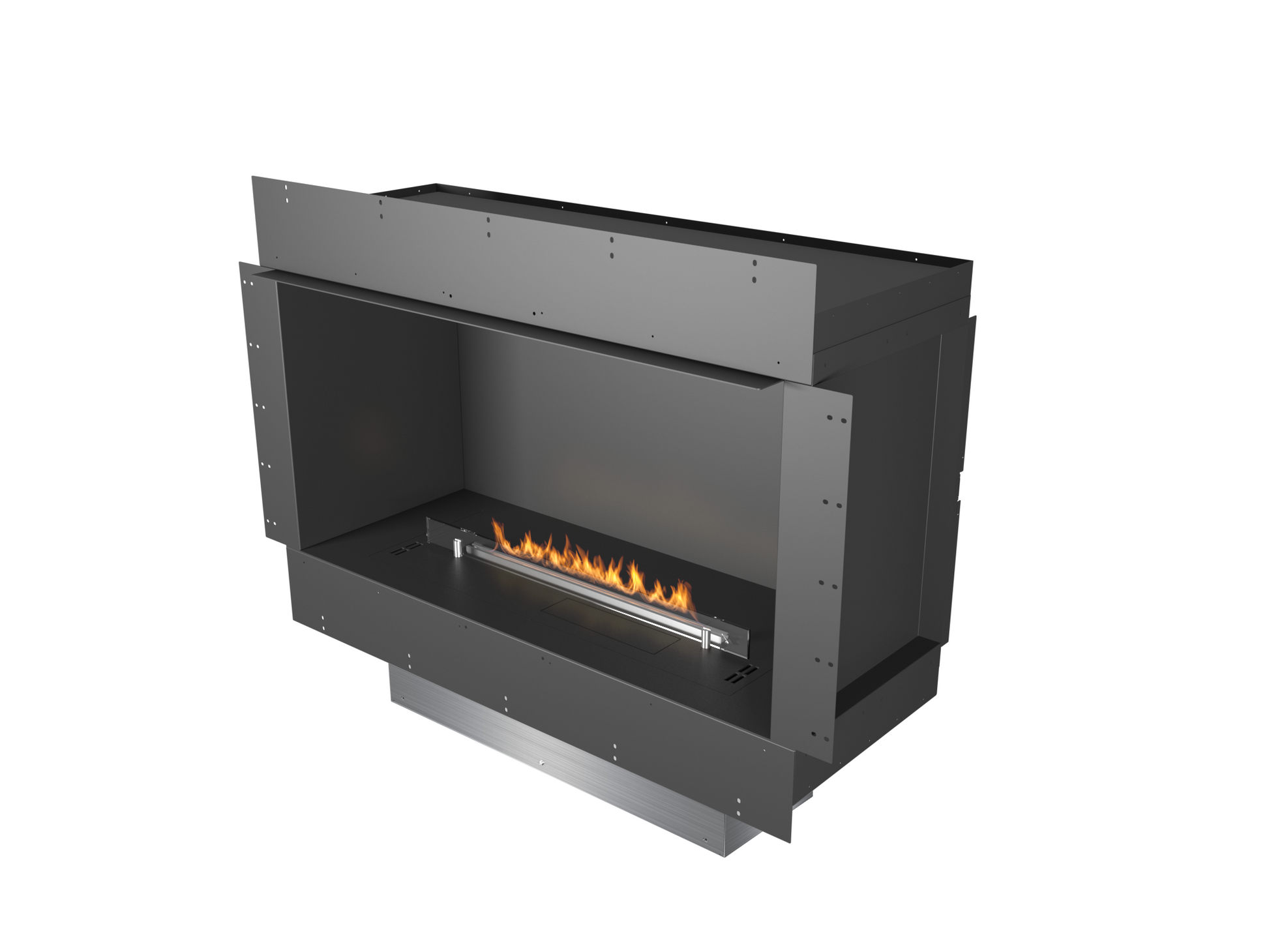 Chimenea de bioetanol automática Planika Forma 1000 de encastre frontal