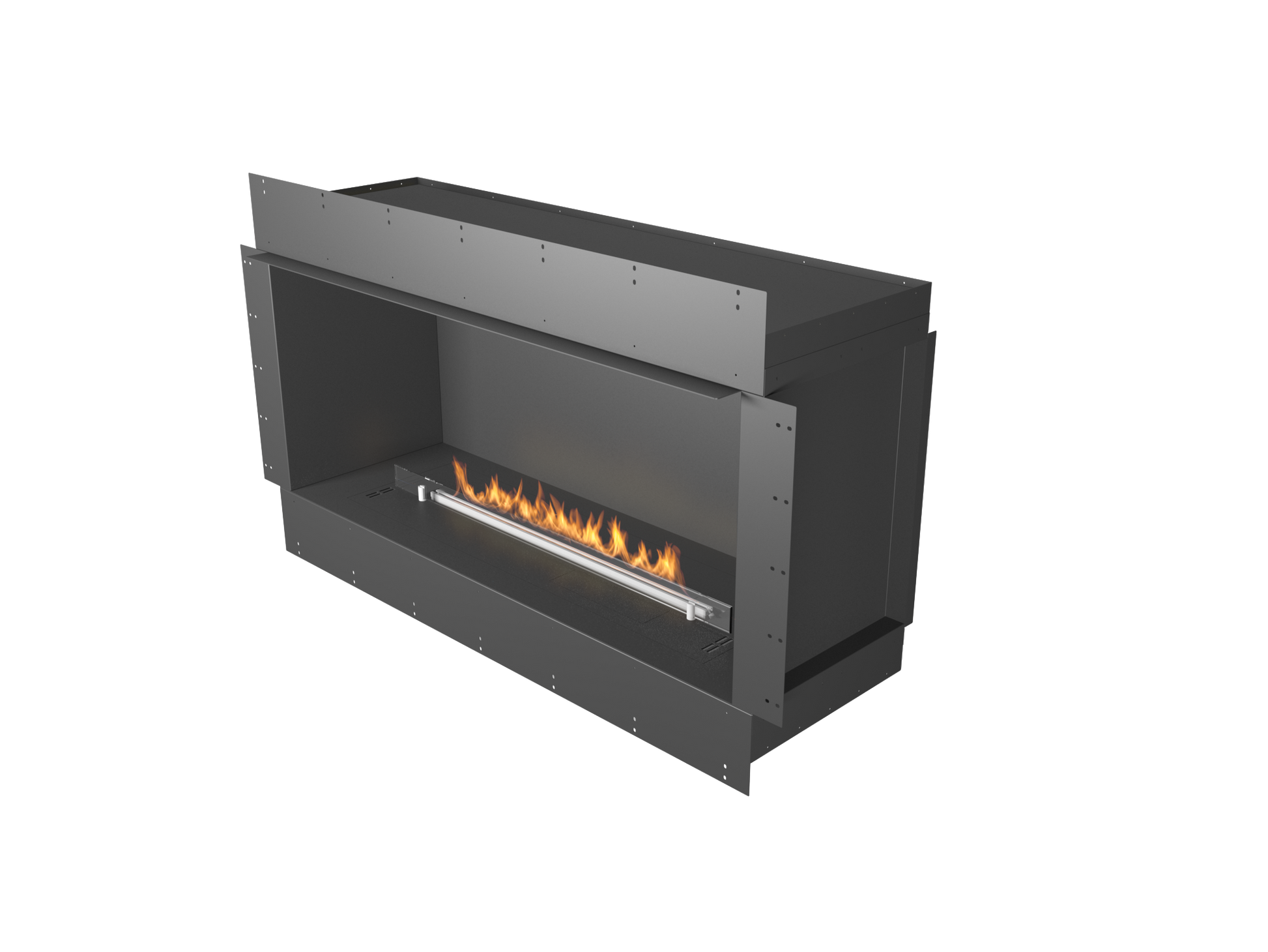 Chimenea de bioetanol automática Planika Forma 1200 con quemador FLA3 de 990mm.