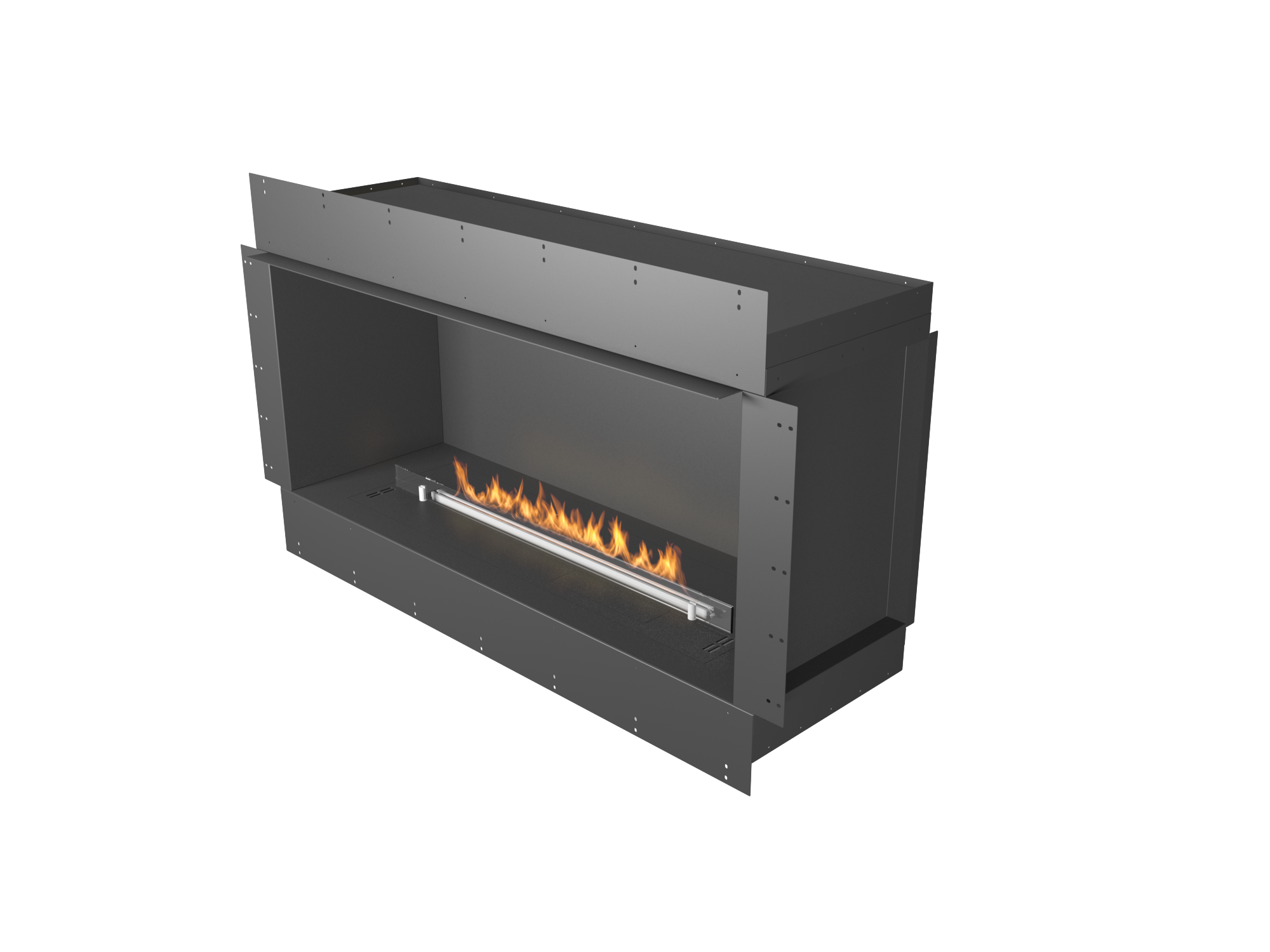 Chimenea de bioetanol automática Planika Forma 1200 con quemador FLA3 de 990mm.