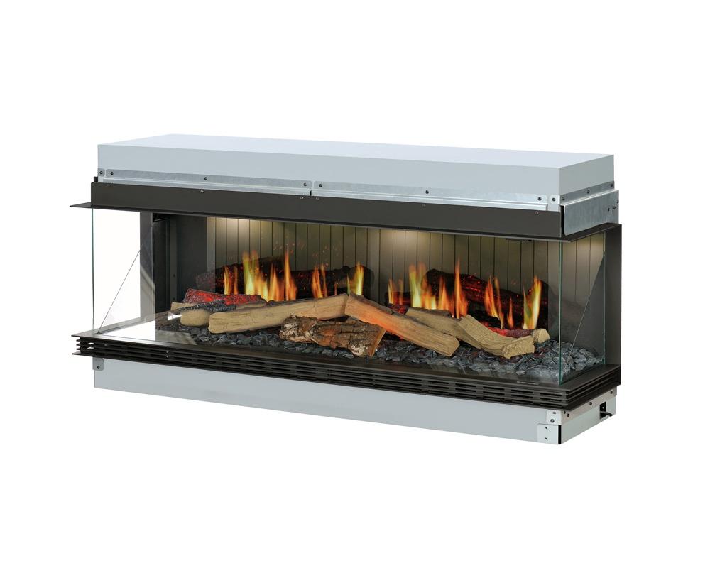 Chimenea eléctrica holográfica Dimplex Holo Vista con efecto de fuego 3D realista
