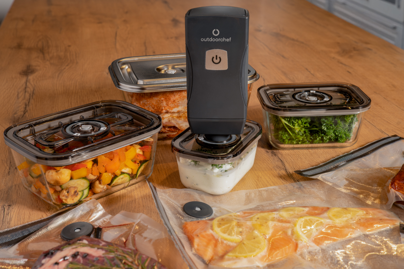 Selladora al vacío Outdoorchef Easy BBQ Vac con kit de inicio incluido