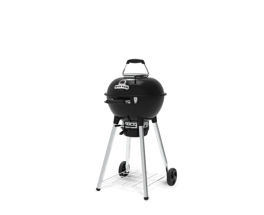 Barbacoa de exterior Broil King Crown Charcoal Kettle Premium de 57 cm con cenicero extraíble y control de aire
