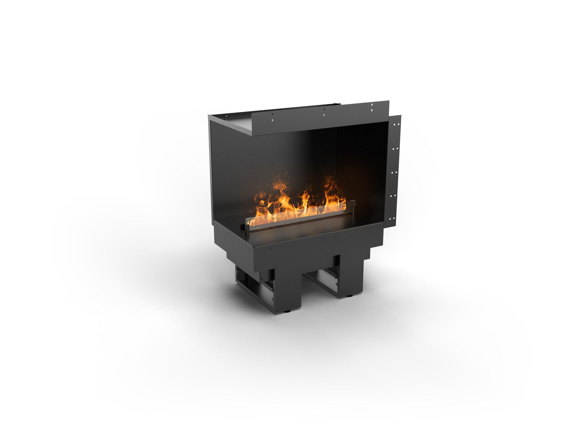 Diseño en esquina izquierda dos caras apertura en el lado izquierdo de la chimenea de vapor de agua Fireplace 500