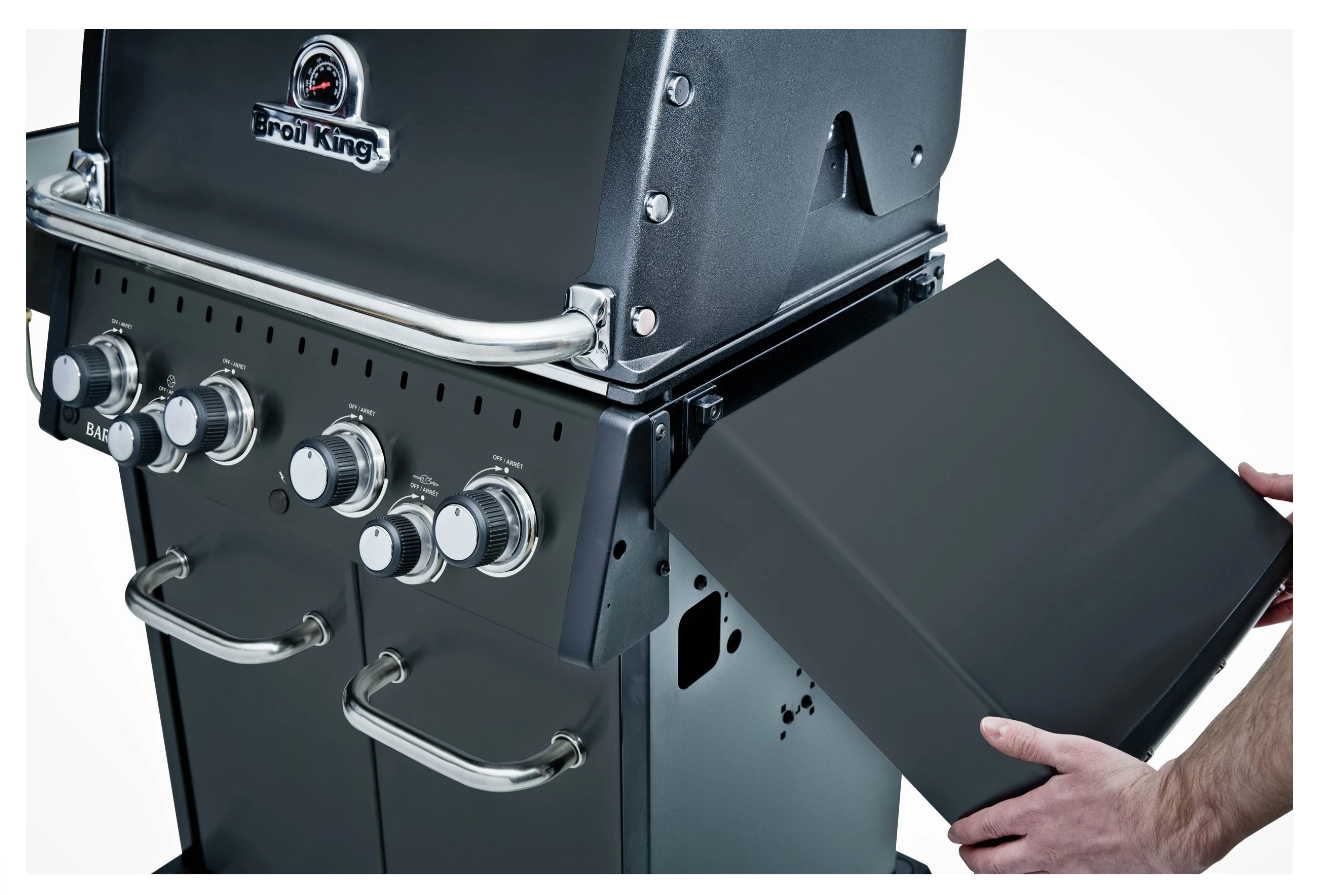 Estante lateral plegable de la serie Baron Shadow para facilitar el almacenamiento