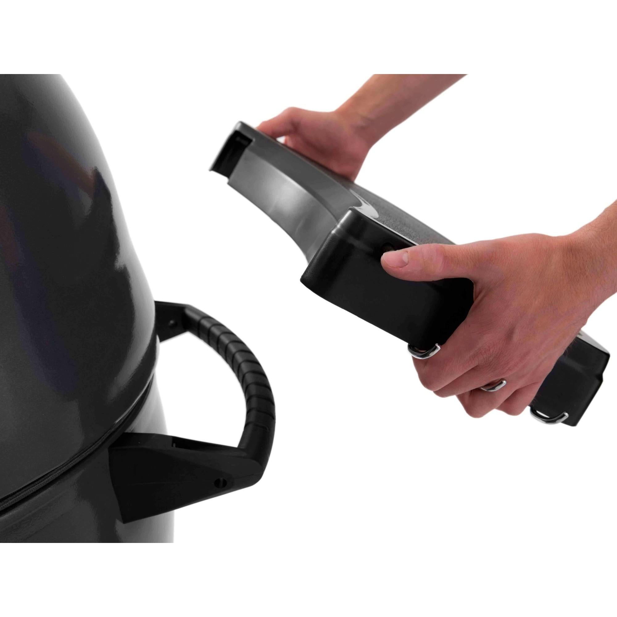 Sistema de estantes laterales desmontables de la barbacoa Broil King Keg 5000 para mayor versatilidad