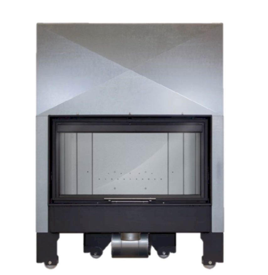 Aparato monobloque insertable de leña Lacunza Itaca 100 con puerta de cristal