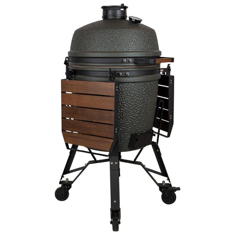 Perfil del Kamado cerámico The Bastard VX Large, destacando su silueta renovada y capacidad de 49cm de parrilla