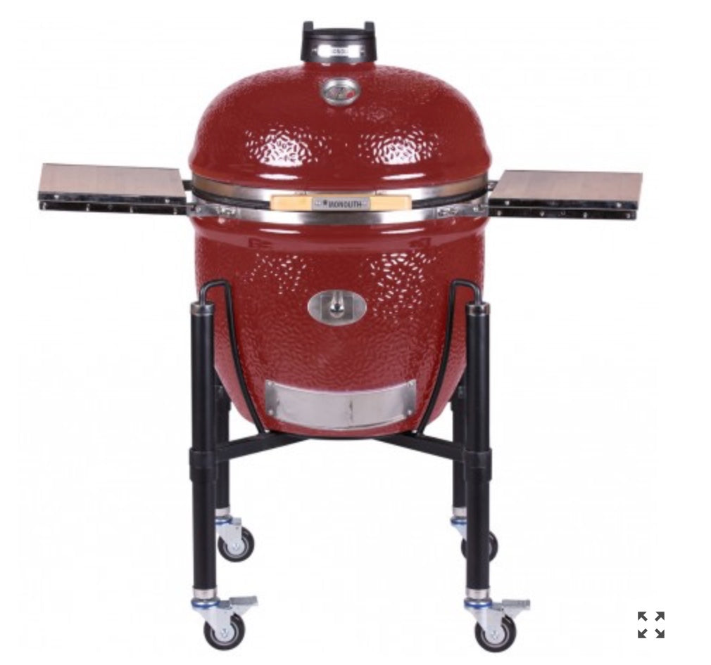 Monolith LeChef Pro 2.0 en acabado cerámico color burdeos con sistema de transporte de acero