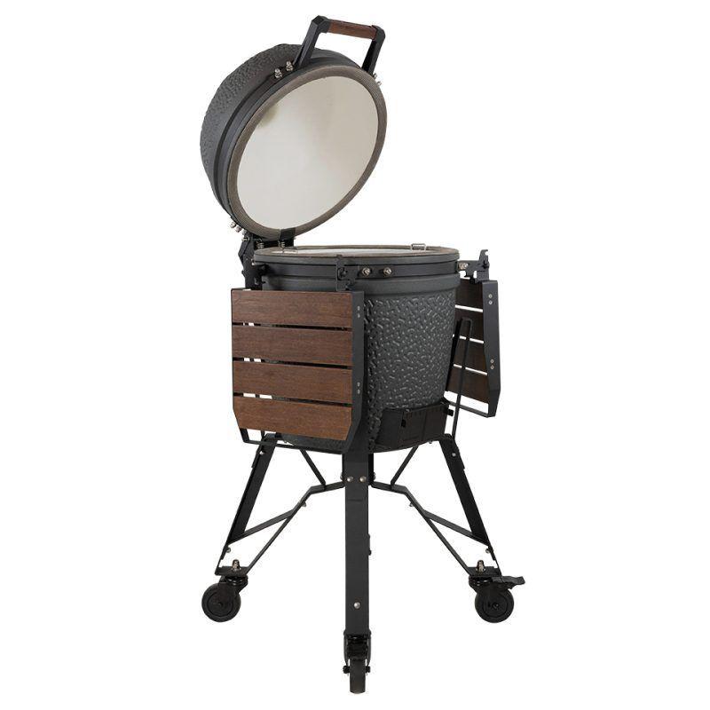 The Bastard VX Medium abierto mostrando su área de cocción de 40 cm de diámetro