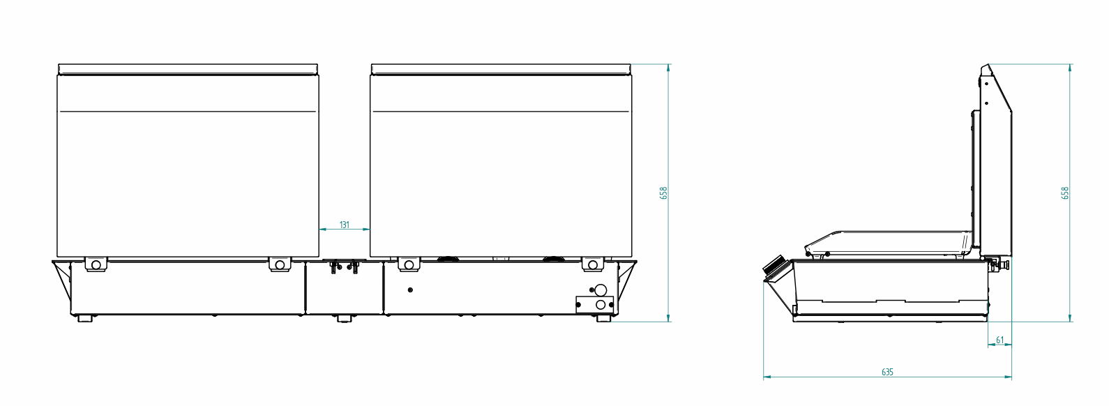 COMBI Plancha y parrilla (gas y carbón) - Forge Adour