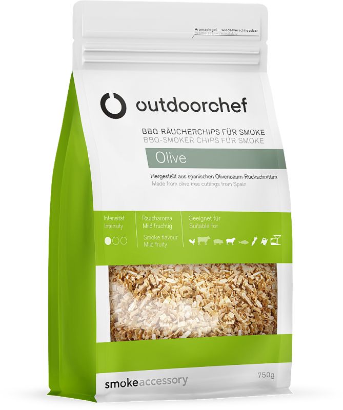 CHIPS PARA AHUMAR OLIVO - Outdoorchef