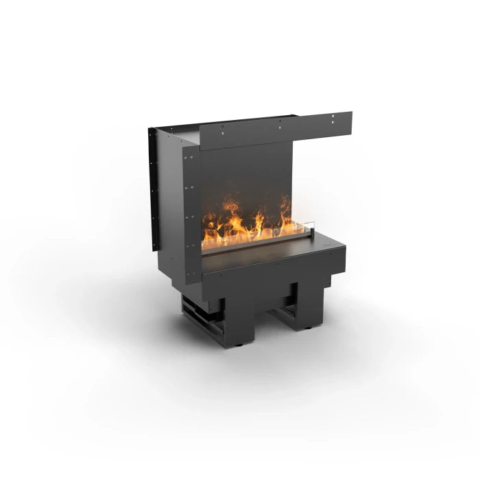 Módulo de encastre a dos caras con apertura en el lado derecho para chimenea de vapor de agua Cool Flame 500