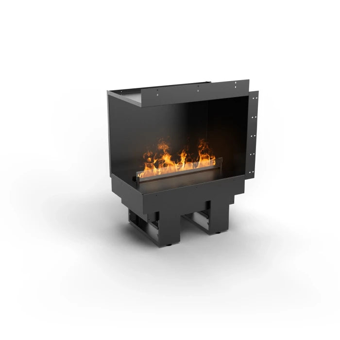 Módulo de encastre a dos caras con apertura en el lado izquierdo para chimenea de vapor de agua Cool Flame 500