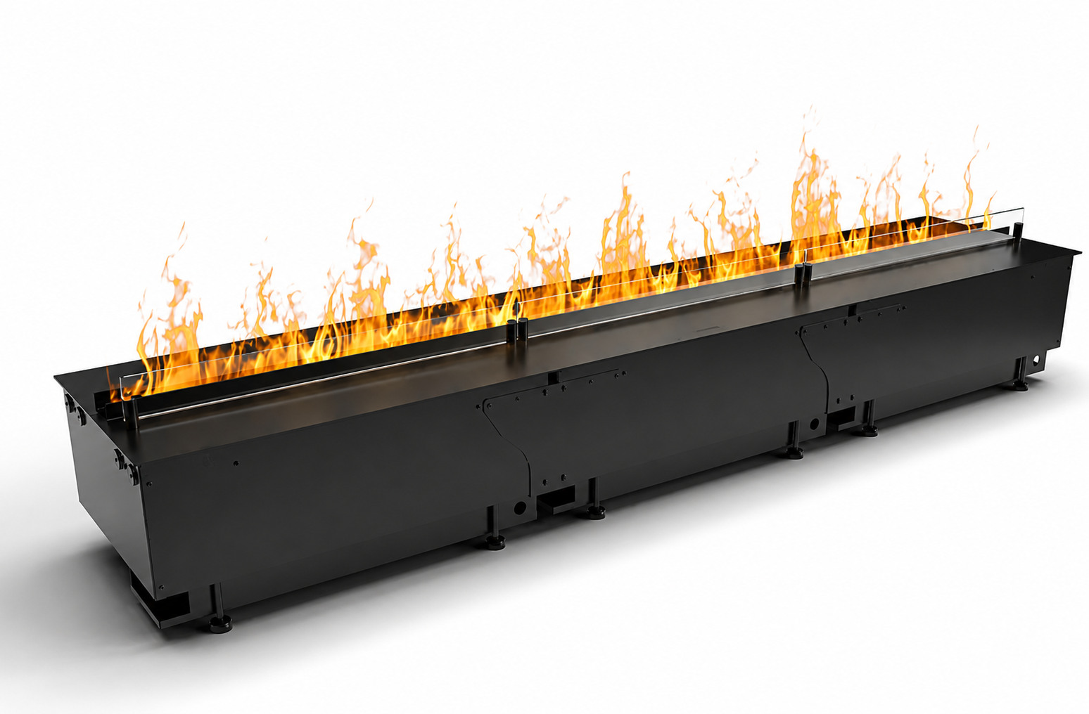 : Chimenea de vapor de agua de gran formato Planika Cool Flame 2500, ideal para proyectos hoteleros o grandes villas