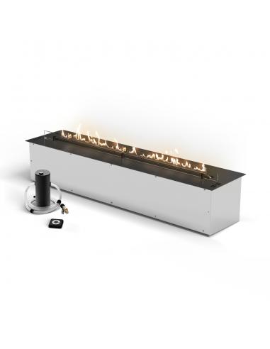 Planika Prime Fire 1190, quemador de bioetanol de gran formato con vaporización de combustible.