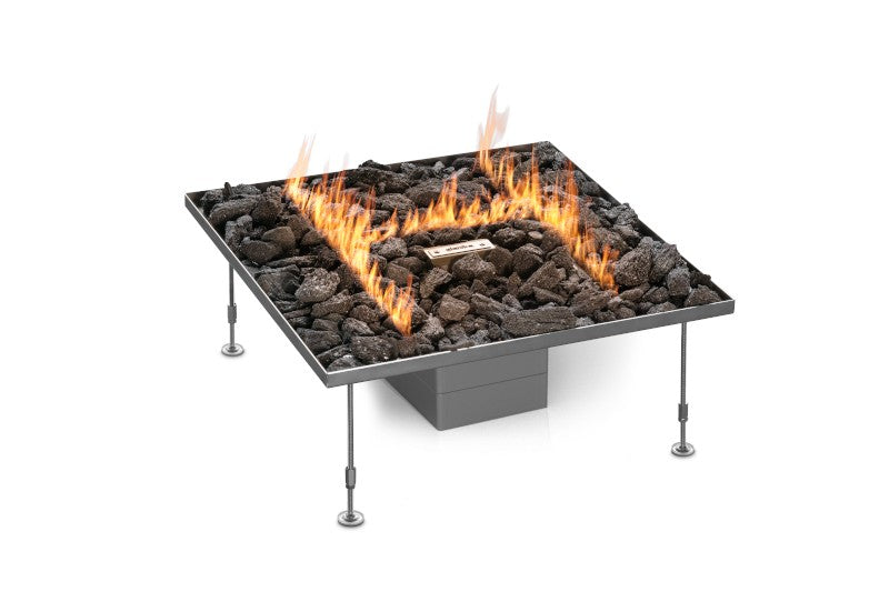 Quemador de gas automático para exterior Planika Galio H Insert con piedras volcánicas
