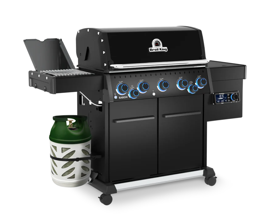 Barbacoa Baron 590 IRX Shadow con quemador infrarrojo lateral abierto para sellado de carne