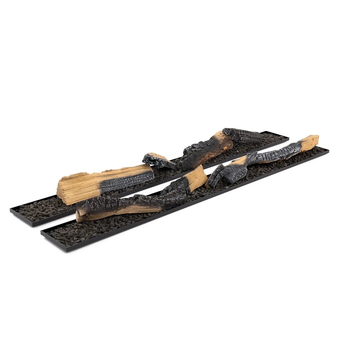 Set de leños cerámicos de 1 metro de longitud para chimenea de vapor Cool Flame 1000