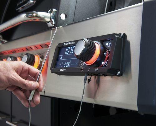 Conexión de sonda térmica inteligente en el panel digital de la barbacoa Regal Q 490 IR