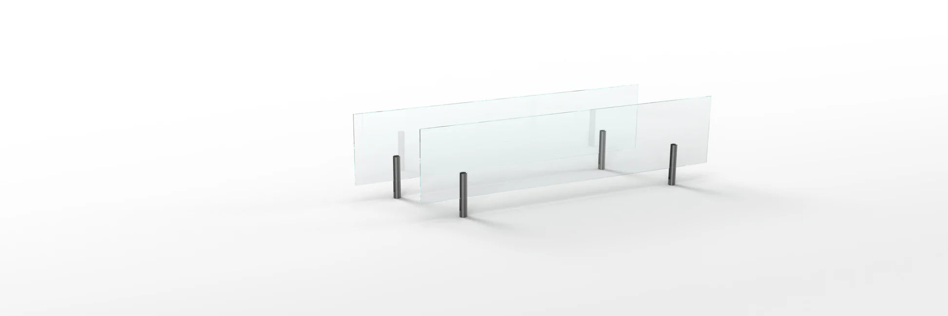 Detalle de los soportes de acero para el cristal de seguridad del quemador FLA 4.