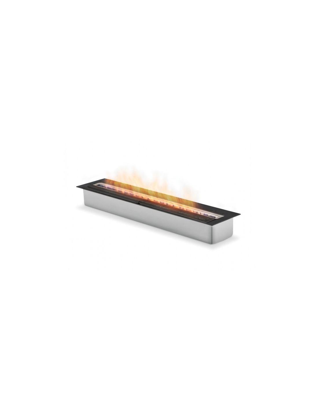 Estufa de leña XL Ecosmartfire con diseño moderno y grande capacidad, visible en la imagen.